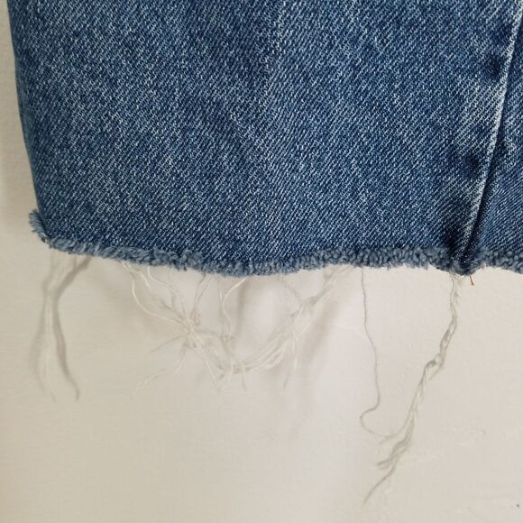 NWOT NA-KD Reborn High Waist Raw Hem Straight Leg Rigid Organic Denim Jean 36 - Picture 7 of 10